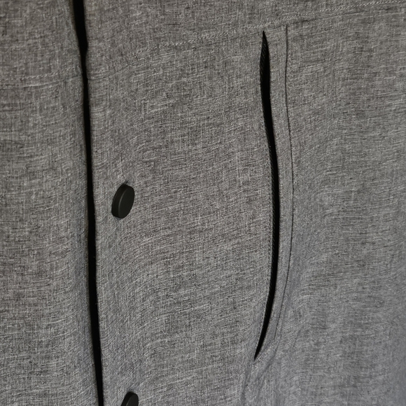 Algo Performance Stretch Snap Button Shirt - Grey - Size XL Slim Fit - Picture 3 of 7